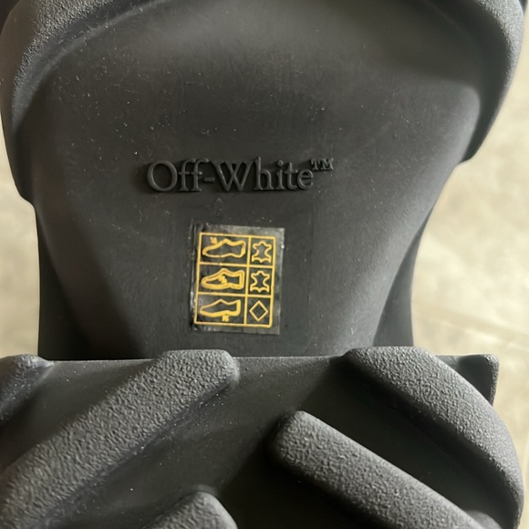 Off-White Men’s Exploration Derby Lug Sole Shoes in Black, NWT, Size 43 - Picture 10 of 16